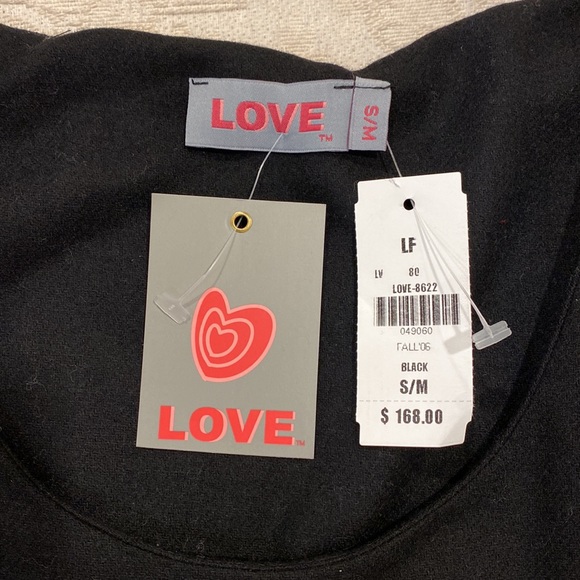 NWT. Love Wool Black Drop Waist Dress with Patent Belt & Front Pockets - Picture 14 of 16